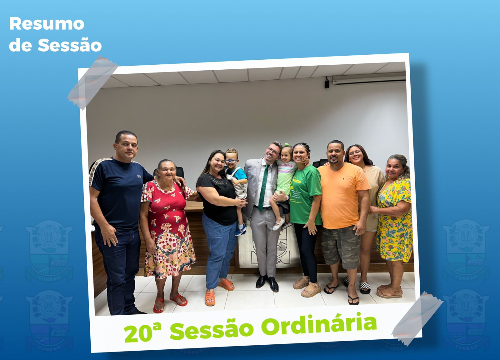 RESUMO DA 20.ª SESSÃO ORDINÁRIA — BIÊNIO 2023/2024.